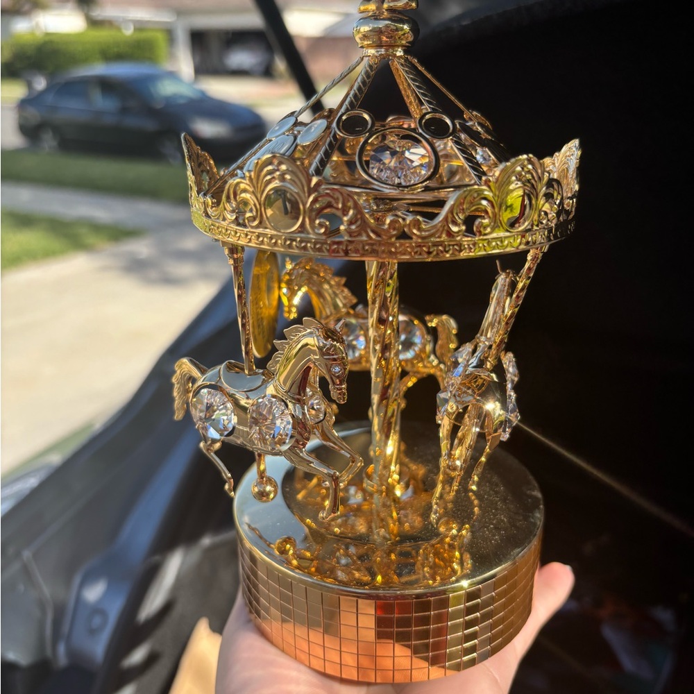 Temptations Gold Crystal Ornament